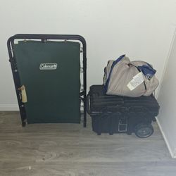 Cot And Sleeping Bag 