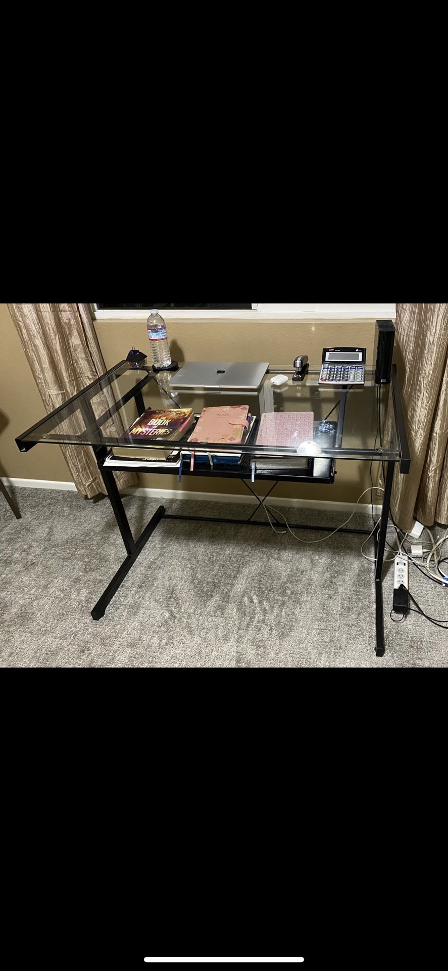 Glass Desk & Printer Table