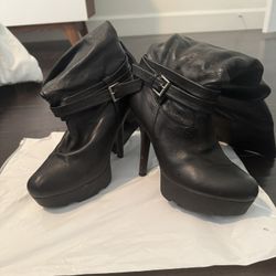 Studio F Leather Long Boots