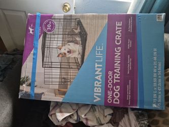 Vibrant Life 30-Inch One-Door Dog Training Crate