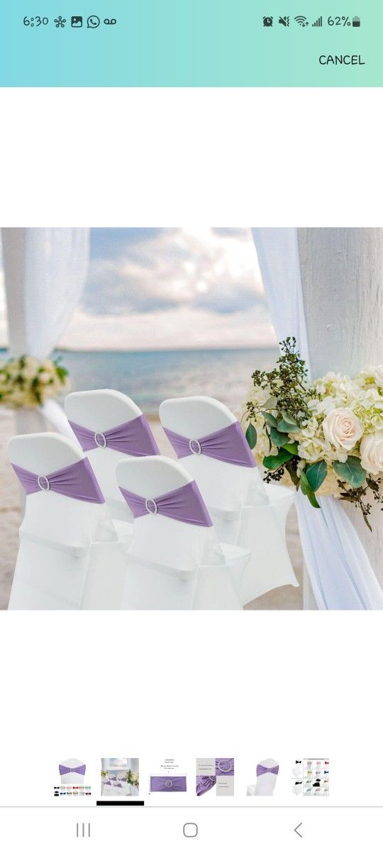 100 Sashes For Chairs