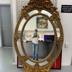 7 X 4 Huge Gold Antique Mirror 