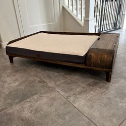 Mid Century Modern Dog Bed with Storage