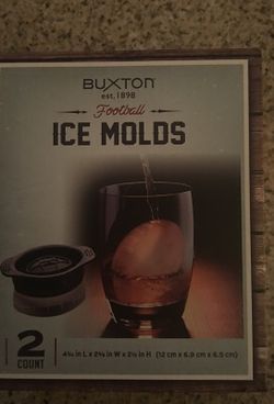 Football shaped ice molds