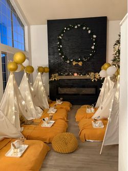 Sleepover tents. I have 6 mattress not included.