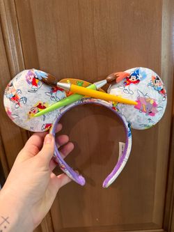 Disney Parks Ink and Paint Minnie Mouse Ears Headband