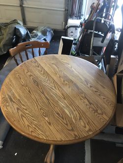 Solid oak coffee table