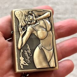 Brand New Lighter Fujiko Mine With Tags Refillable Unique 