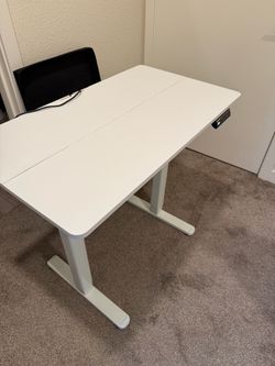 35 inch white standing desk