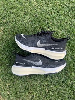 Nike ZoomX Invincible Run Flyknit 3 Size 10.5 Black White Running Shoes DR2615 Nby