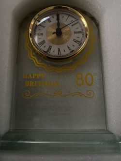 New glass clock