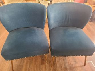 Teal accent chairs