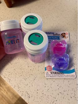 Philips avent anti colic and pacifiers