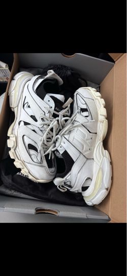 Balenciaga Black and White Sock Shoe