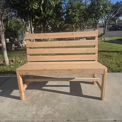 Handmade Pine Wood Garden Bench