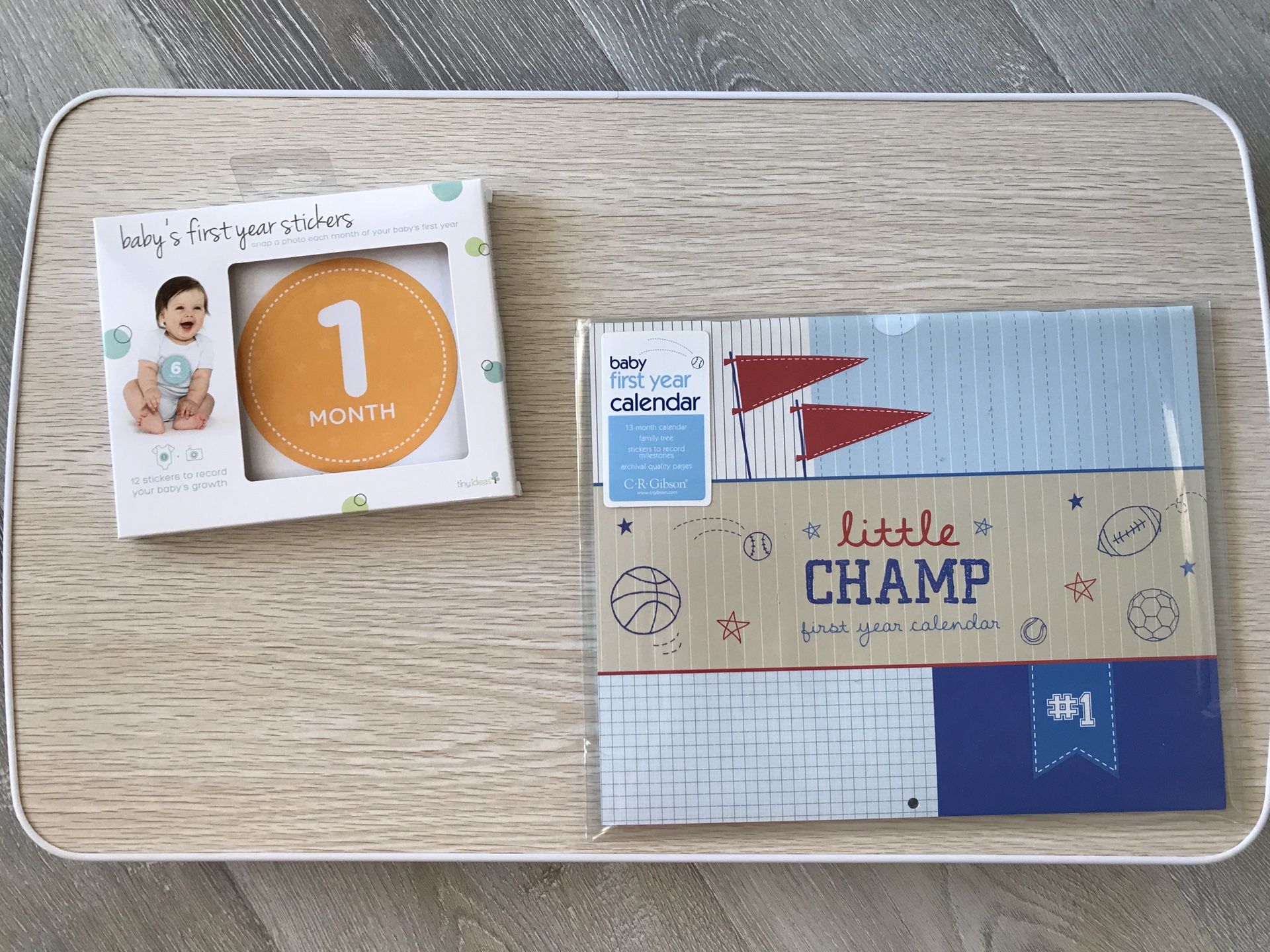 Baby 1st year stickers & calendar