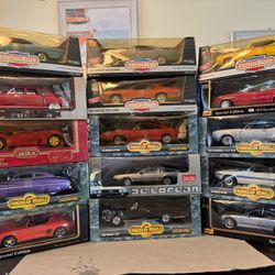 1:18 Scale Diecast Cars. New Unopened. 