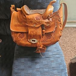 Purse Western  Style  Thick Leather 