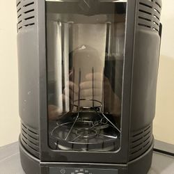 NutriChef Vertical Countertop Rotisserie Rotating Oven PKRT16BK Black