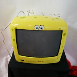 Spongebob Squarepants Emerson SB315 13" Retro Gaming TV No Remote WORKS EUC

