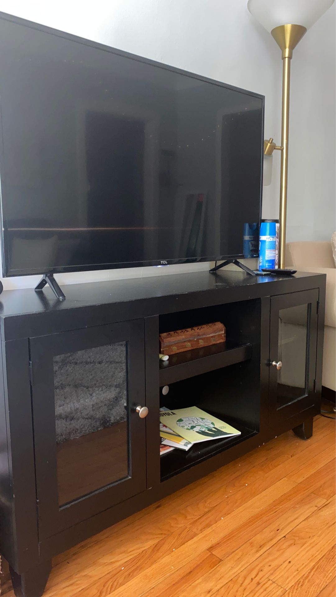 Black Brown TV Stand