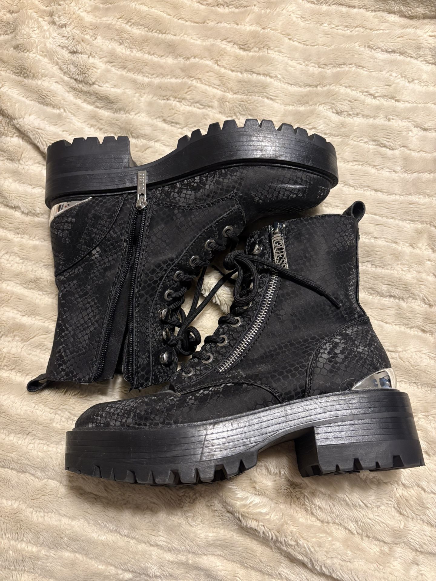 GUESS Combat Lace-Up Boots