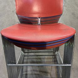 Break room Chairs 10 Pcs With Roll Cart 