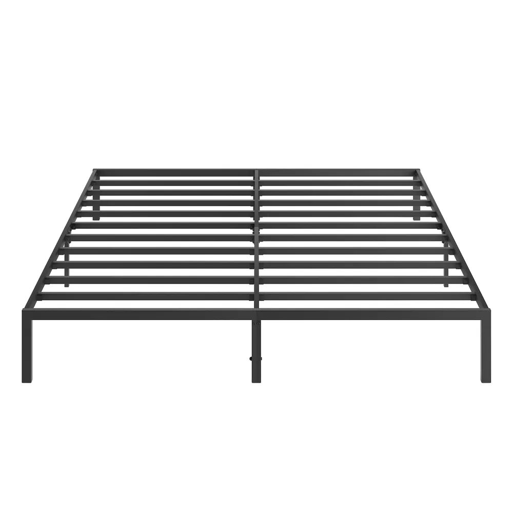King Metal Platform Bed Frame, Sturdy Black Metal, No Box Spring Needed