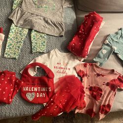 Baby girl clothes lot nb-2T  box 1