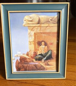 Michael Parkes "The Mask" Framed Fine Art Print - Magical Realism Fantasy 10”x 12”