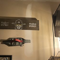 Voodoo ranger beer sign with hanging hardware-