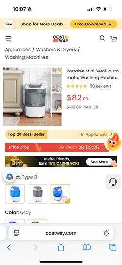 Mini Washer 5lbs 