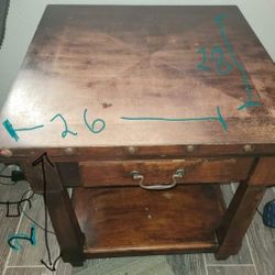 Wooden End Table