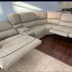  SECTIONAL RECLINING SOFA WITH THREE RECLINERS!!! TEXT 30777 TO 22462 FOR $50 DOWN!!!DELIVERY TONIGHT!!!!