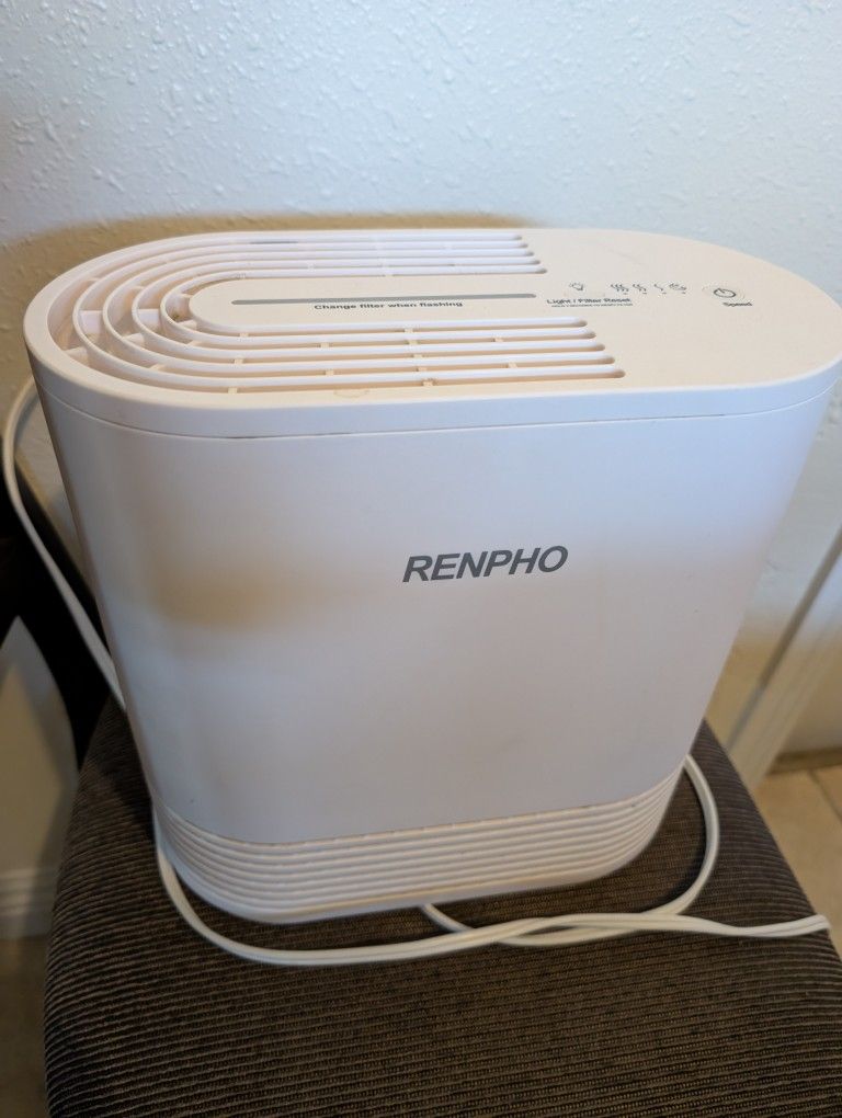 RENPHO Air Purifiers for Bedroom, HEPA Filter Air Purifiers with 22dB Quiet 4 Speed Control for Allergies, Pets, Smoke, Dust, Pollen, Small Air Cleane