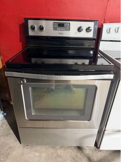 Whirlpool stove stainless steel electric