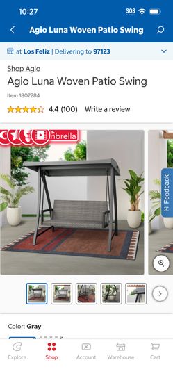 Patio Swing From Costco 