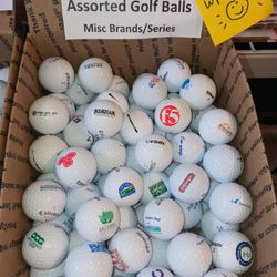 Assorted golf balls w/logos. ** Great Gift Idea!