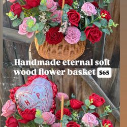 Eternal Wooden Flowers Valentines Day