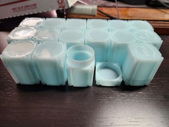 Square Archival Plastic 50 Cent Tubes Lot Of 16