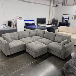 🛋️ NEW!! Sectional Corduroy  L Shaped Sofa STILL IN 📦 🛋️