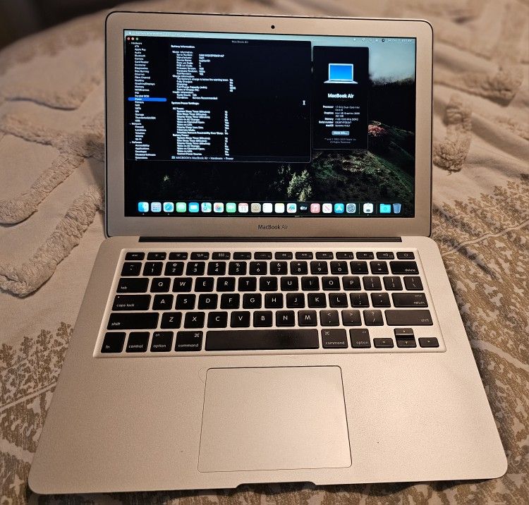 Macbook Air A1363 Actualizada A 2025 Sonoma 14.8 SsD 128GB Perfectas condiciones Estéticas CLX