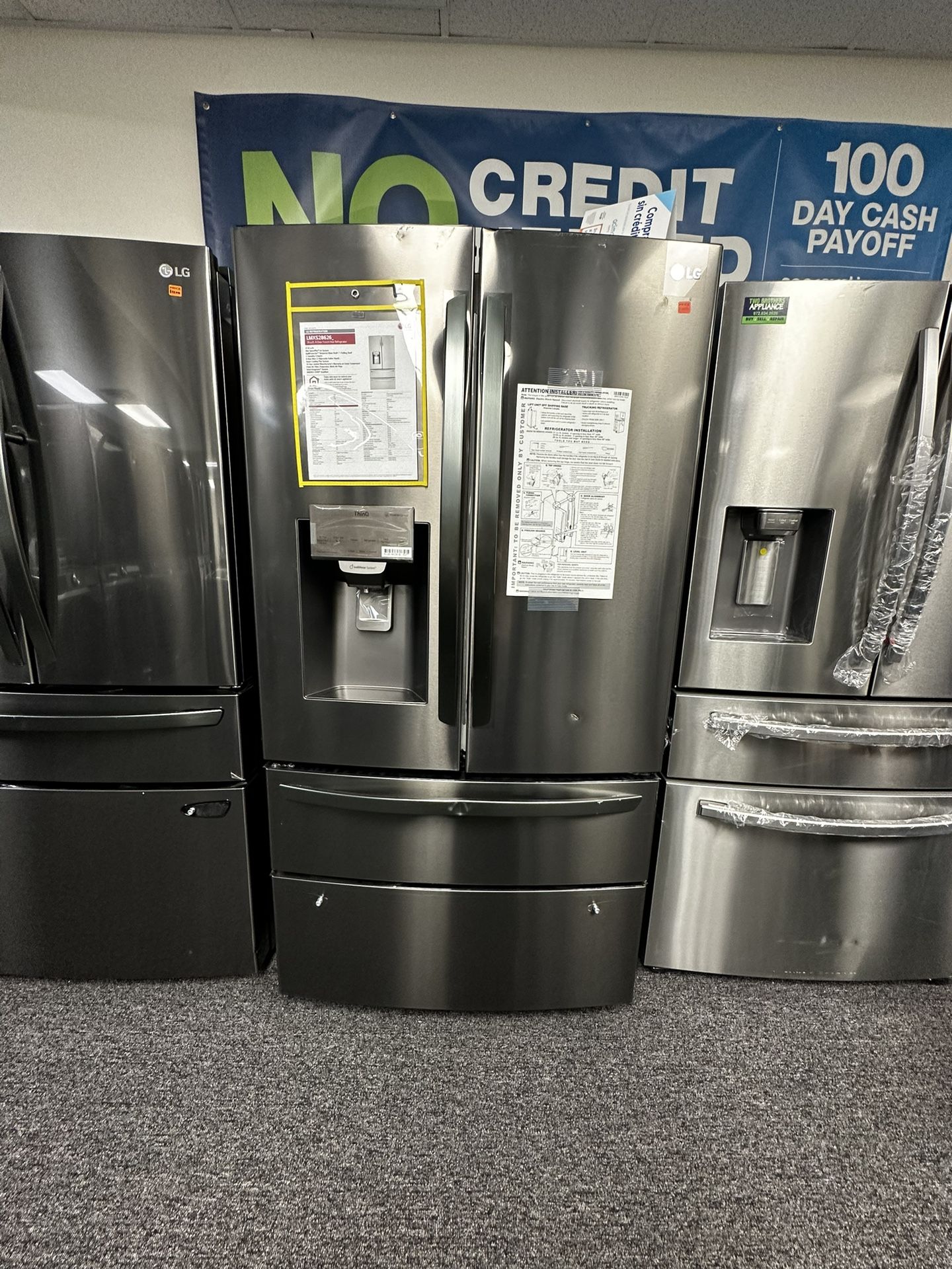 New Lg Four Door Refrigerator