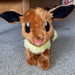 Build-A-Bear Pokémon Eevee Plush, BAB, 2017, 16 inch, Standard (no cape/sound)