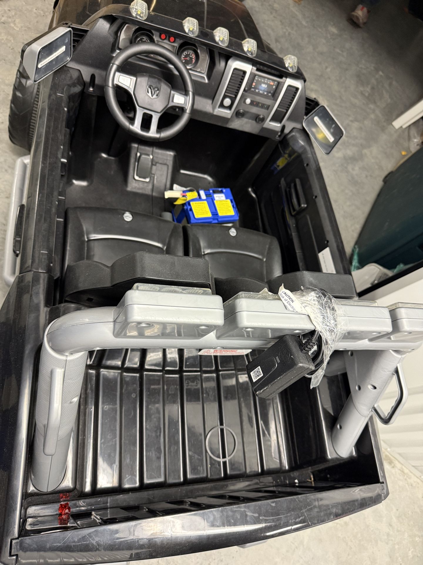 Kids Trax Ram 3500 dually, 12 volt Battery Powered Ride On BLACK - Main Image