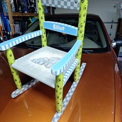 Nursery  Hand Painted  rocking chair