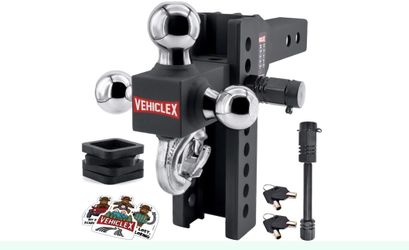 Vehiclex Adjustable Tri-Ball Trailer Hitch Mount
