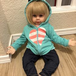 blonde reborn doll