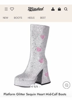 Sparkly platform heels