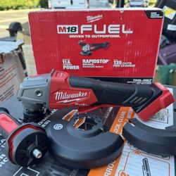 Milwaukee M18 FUEL 18V Lithium-Ion Brushless Cordless 4-1/2 in./5 in. Grinder with Paddle Switch